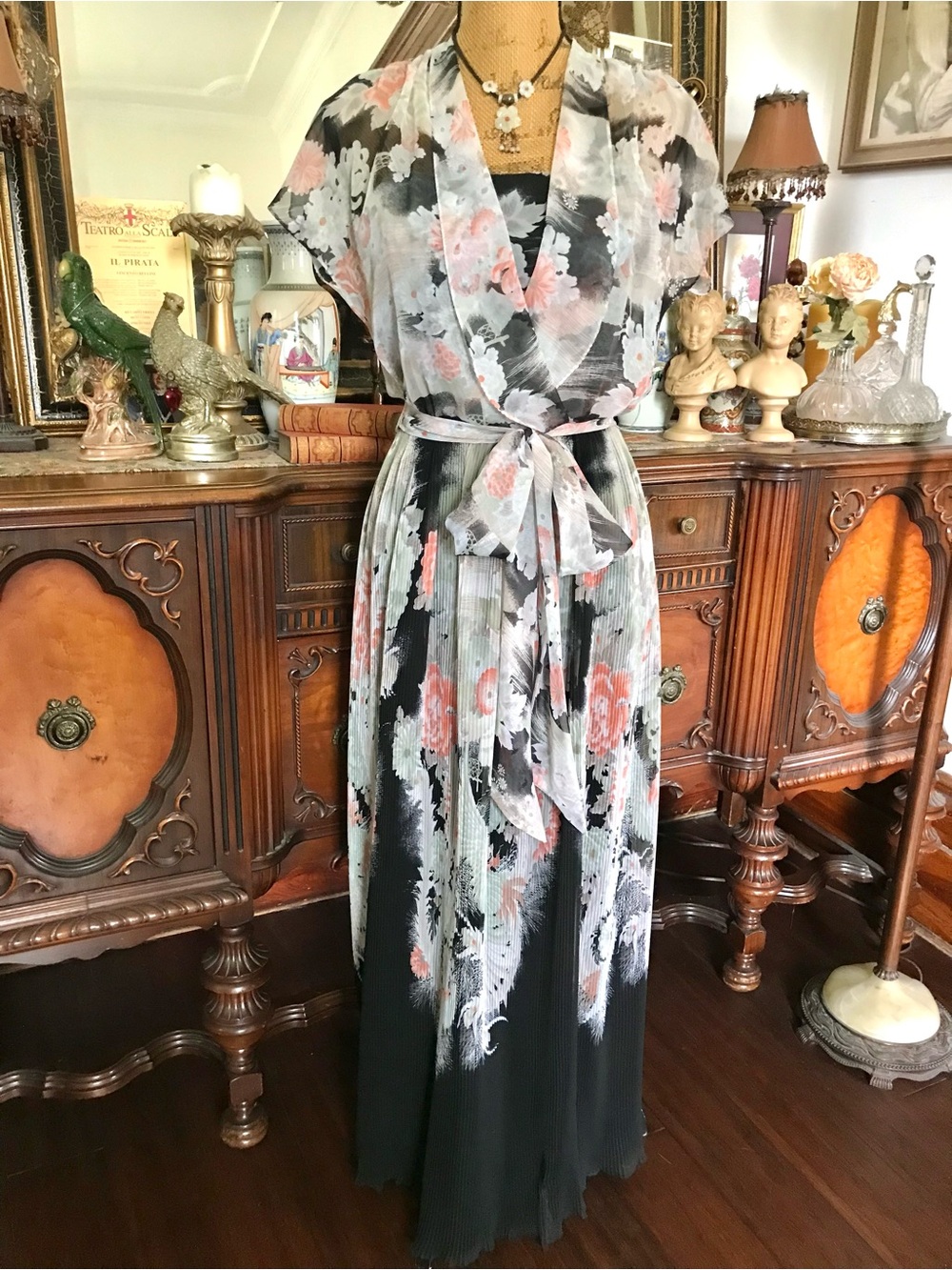 Vintage 70s-80s Romantic Edwardian-inspo Victorian-inspo Boho Asian-inspo Dress